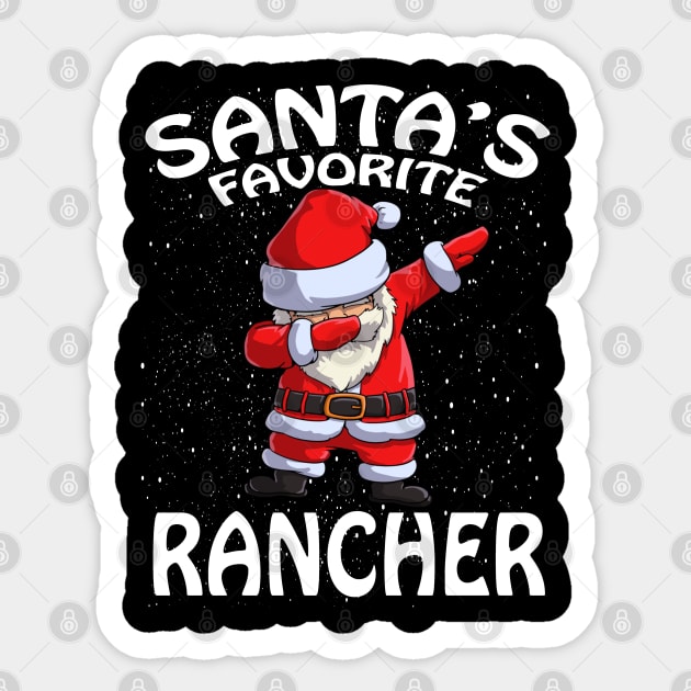 Santas Favorite Rancher Christmas Sticker by intelus